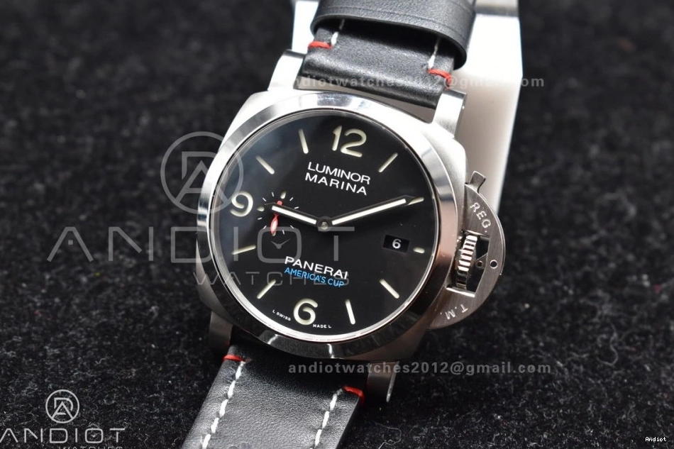 Green PAM732 Dial 999 Brown Edition TTF Strap Dark P  Upgraded Leather 1:1 on Best 0707